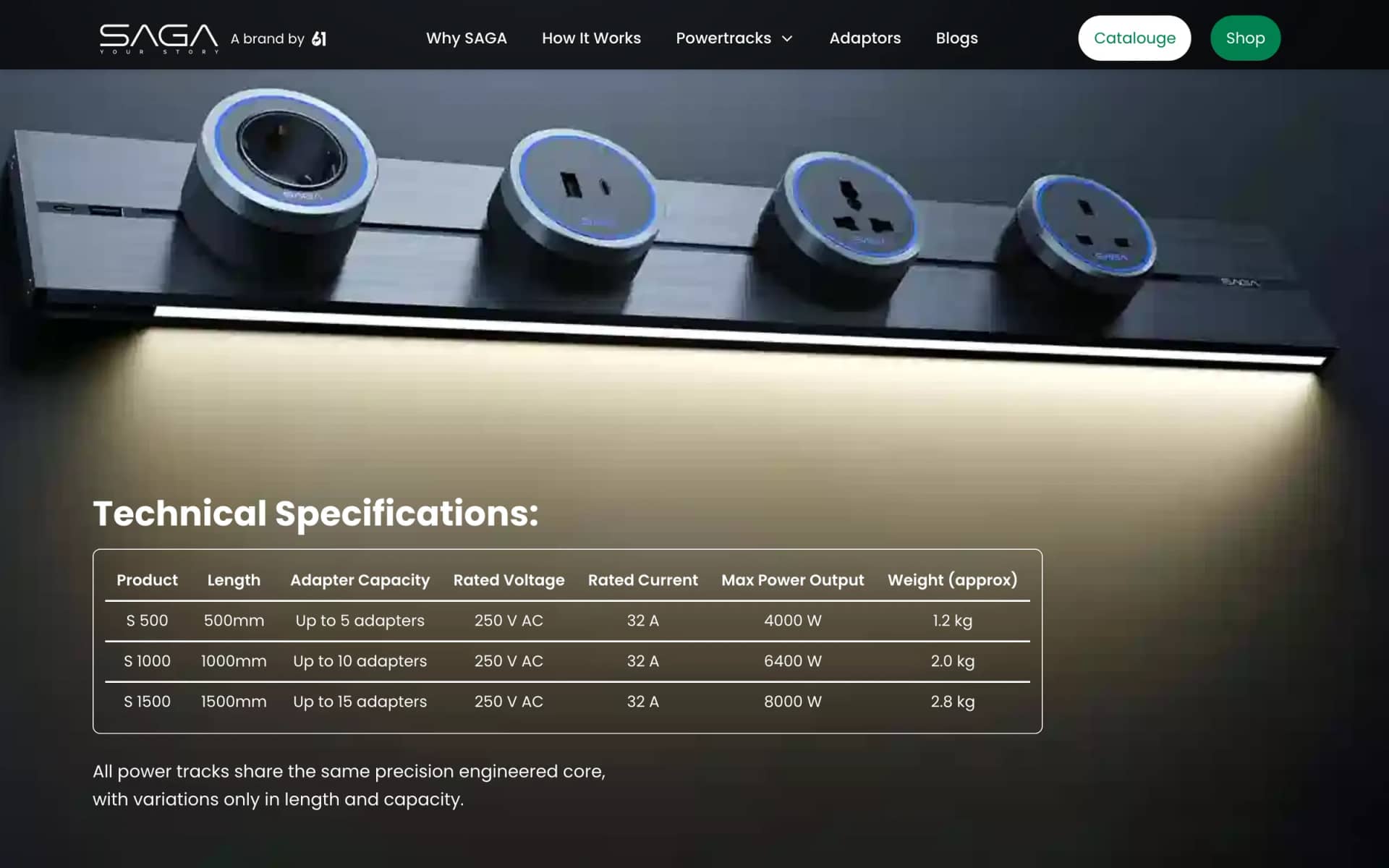 SAGA on 61saga.com, desktop view